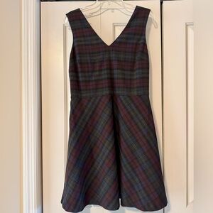 LNEW Banana Republic plaid sleeveless dress, sz 10